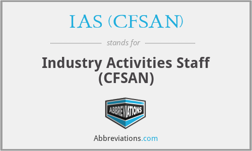 IAS (CFSAN) - Industry Activities Staff (CFSAN)